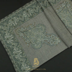 PREMIUM GREY AUTHENTIC YEMENI SHEMAGH SCARF SE143