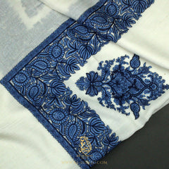 PREMIUM WHITE AUTHENTIC YEMENI SHEMAGH SCARF WH149