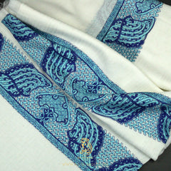 PREMIUM WHITE AUTHENTIC YEMENI SHEMAGH SCARF WH146