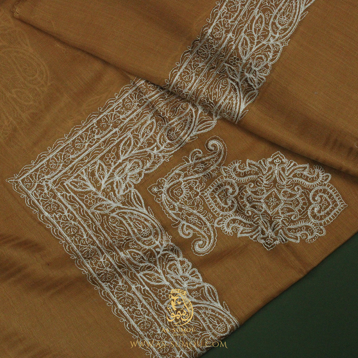 PREMIUM CARAMEL AUTHENTIC OMANI MASSAR SCARF OM113