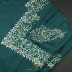 PREMIUM TEAL AUTHENTIC OMANI MASSAR SCARF OM91
