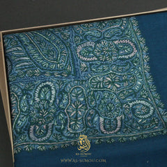 LUXURY HANDMADE BLUE YEMENI SHEMAGH