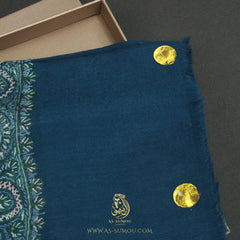 LUXURY HANDMADE BLUE YEMENI SHEMAGH