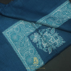 Premium Blue Authentic Omani Massar Scarf OM160