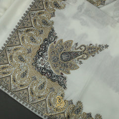 PREMIUM WHITE AUTHENTIC OMANI MASSAR SCARF OM87