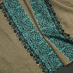 PREMIUM BROWN AUTHENTIC OMANI MASSAR SCARF OM66