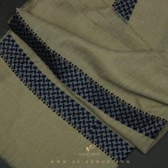 PREMIUM BROWN KEFFIYEH INSPIRED SHEMAGH SCARF VW32