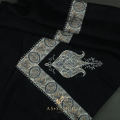 PREMIUM BLACK AUTHENTIC YEMENI SHEMAGH SCARF BL91
