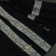 PREMIUM BLACK AUTHENTIC YEMENI SHEMAGH SCARF BL91