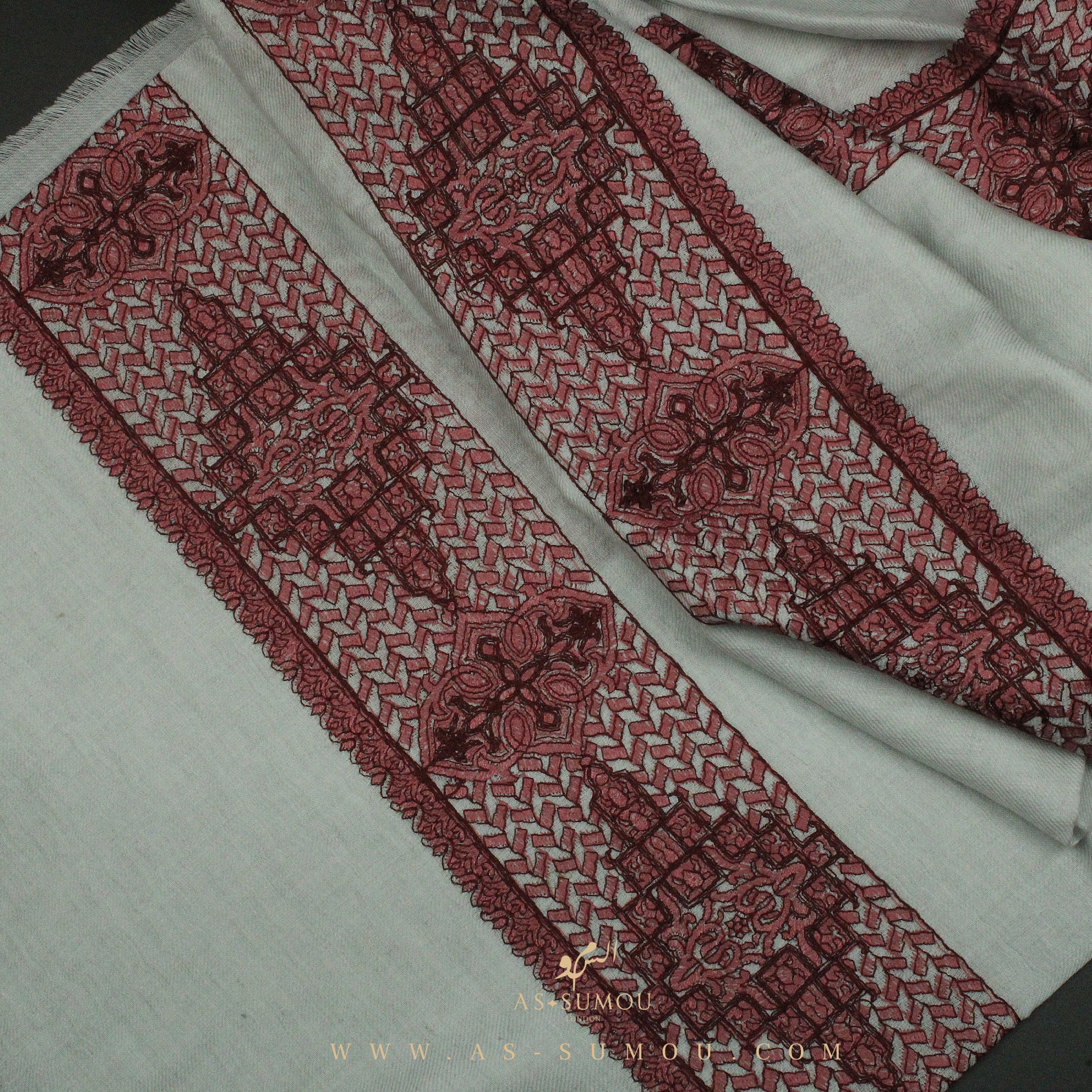 PREMIUM OFF-WHITE AUTHENTIC OMANI MASSAR SCARF OM73