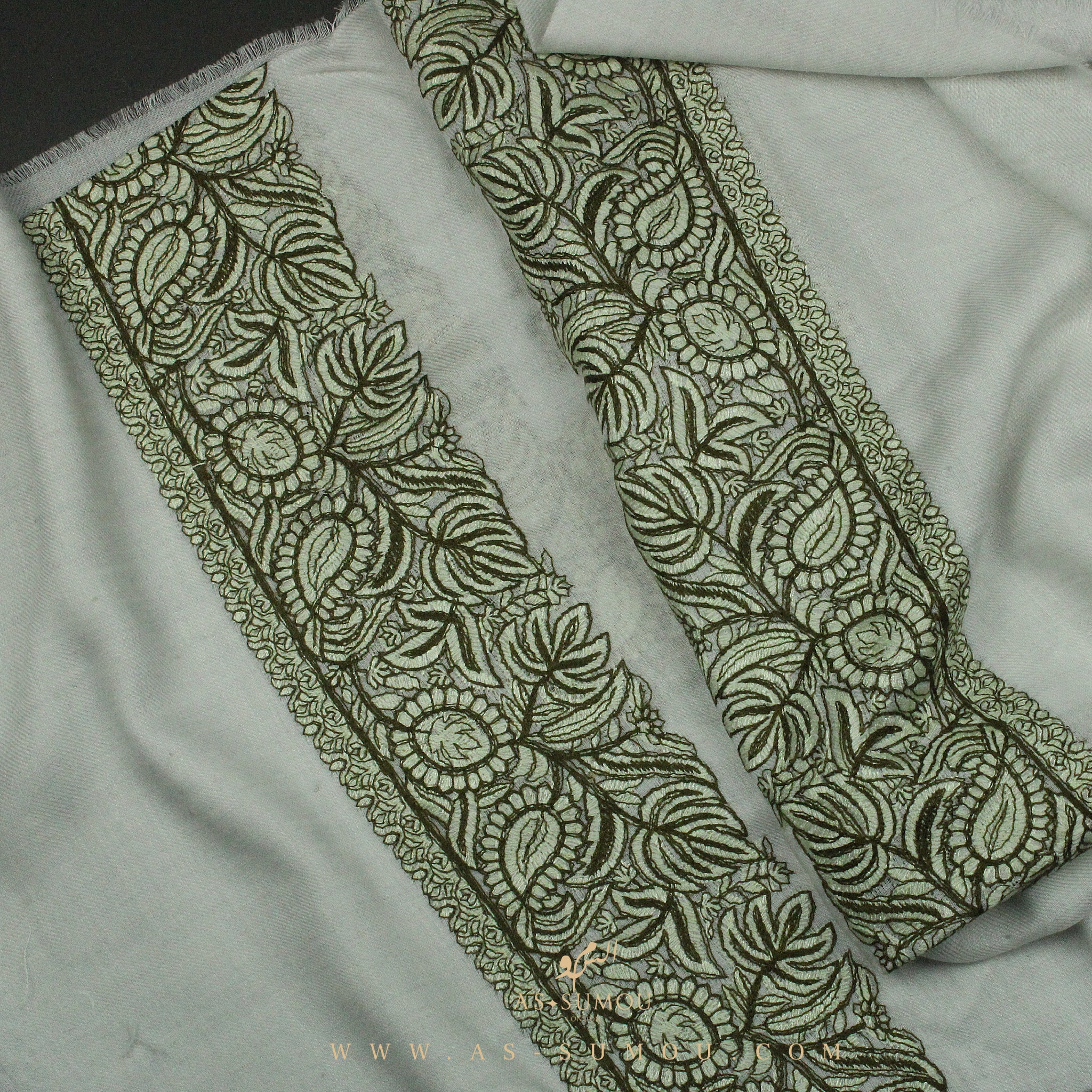 PREMIUM OFF-WHITE AUTHENTIC OMANI MASSAR SCARF OM74