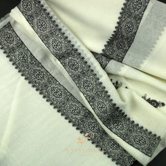 PREMIUM WHITE AUTHENTIC YEMENI SHEMAGH SCARF WH138