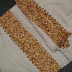 PREMIUM TAUPE AUTHENTIC OMANI MASSAR SCARF OM70