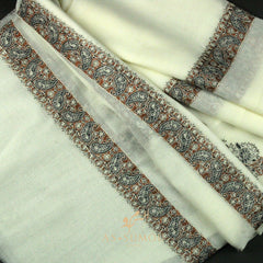 PREMIUM WHITE AUTHENTIC YEMENI SHEMAGH SCARF WH141