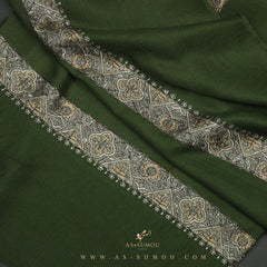 PREMIUM GREEN AUTHENTIC YEMENI SHEMAGH SCARF SE81
