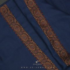 PREMIUM BLUE AUTHENTIC YEMENI SHEMAGH SCARF SE97