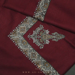 PREMIUM MAROON AUTHENTIC YEMENI SHEMAGH SCARF SE82