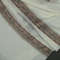 PREMIUM WHITE AUTHENTIC YEMENI SHEMAGH SCARF WH126