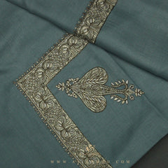PREMIUM GREY AUTHENTIC YEMENI SHEMAGH SCARF SE84