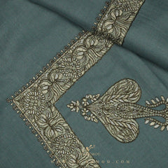 PREMIUM GREY AUTHENTIC YEMENI SHEMAGH SCARF SE84