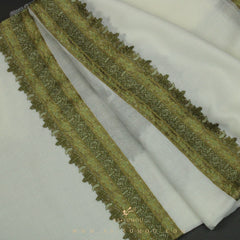 PREMIUM WHITE AUTHENTIC YEMENI SHEMAGH SCARF WH122