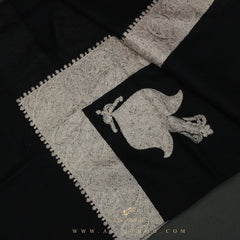 PREMIUM BLACK AUTHENTIC YEMENI SHEMAGH SCARF BL79