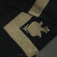 PREMIUM BLACK AUTHENTIC YEMENI SHEMAGH SCARF BL81