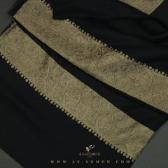 PREMIUM BLACK AUTHENTIC YEMENI SHEMAGH SCARF BL81