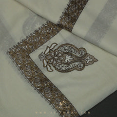 PREMIUM CREAM AUTHENTIC YEMENI SHEMAGH SCARF SE99