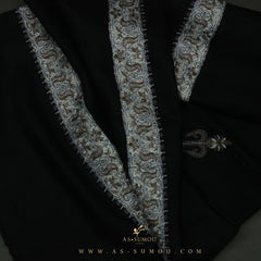 PREMIUM BLACK AUTHENTIC YEMENI SHEMAGH SCARF BL65