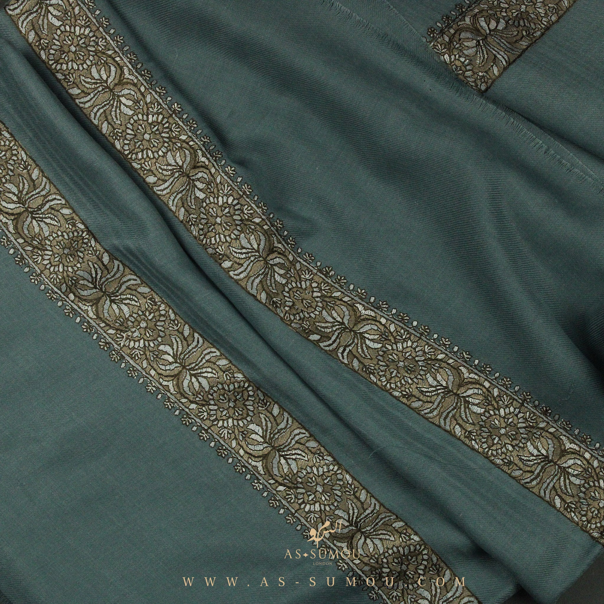 PREMIUM GREY AUTHENTIC YEMENI SHEMAGH SCARF SE85