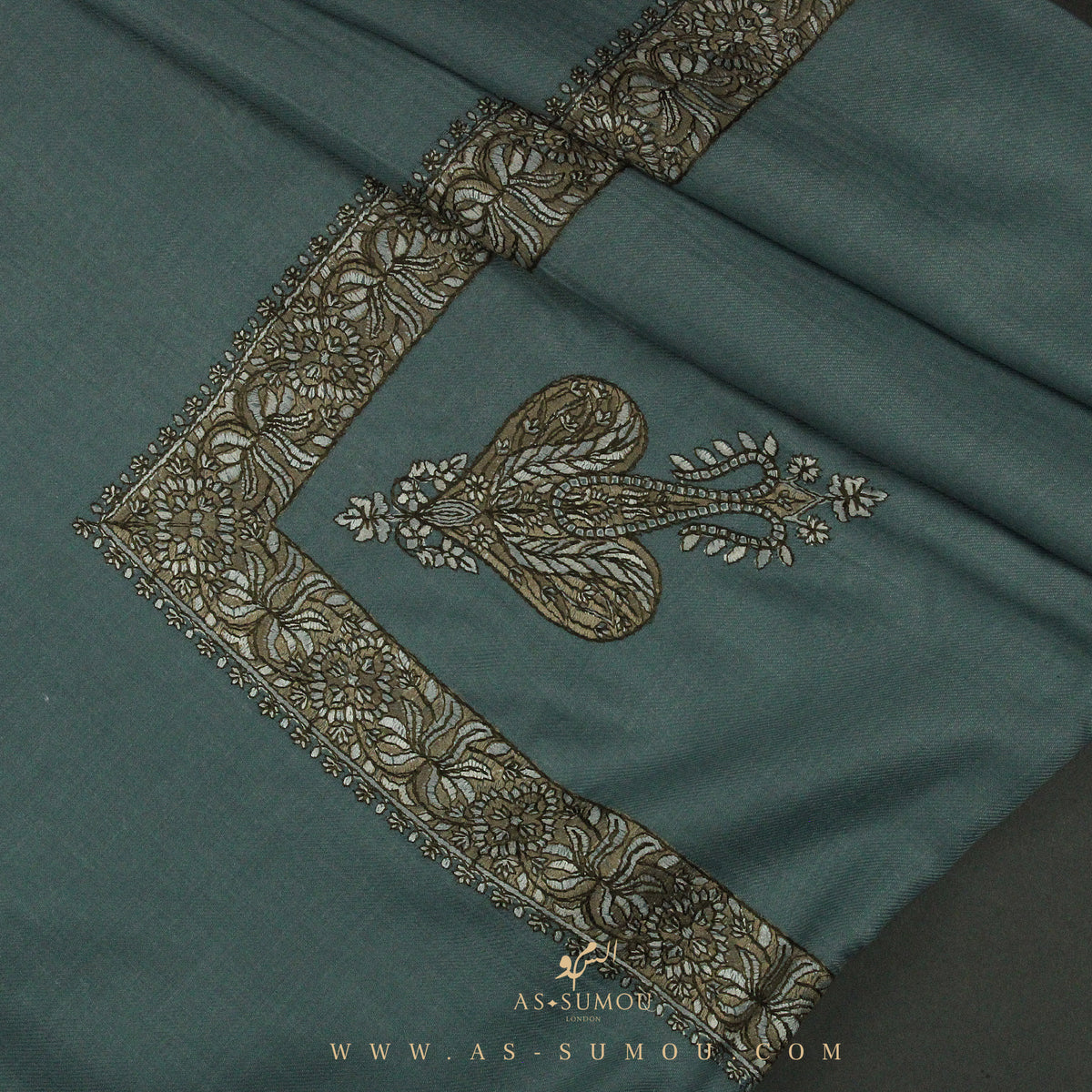 PREMIUM GREY AUTHENTIC YEMENI SHEMAGH SCARF SE85