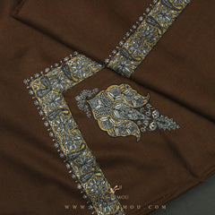 PREMIUM BROWN AUTHENTIC YEMENI SHEMAGH SCARF SE89