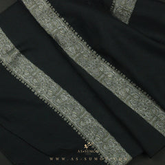 PREMIUM CHARCOAL AUTHENTIC YEMENI SHEMAGH SCARF SE90
