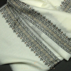 PREMIUM WHITE AUTHENTIC YEMENI SHEMAGH SCARF WH101