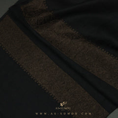 PREMIUM BLACK AUTHENTIC YEMENI SHEMAGH SCARF BL62
