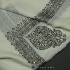 PREMIUM WHITE AUTHENTIC YEMENI SHEMAGH SCARF WH101