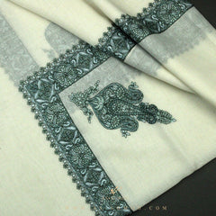 PREMIUM WHITE AUTHENTIC YEMENI SHEMAGH SCARF WH115