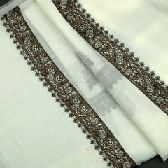 PREMIUM WHITE AUTHENTIC YEMENI SHEMAGH SCARF WH116