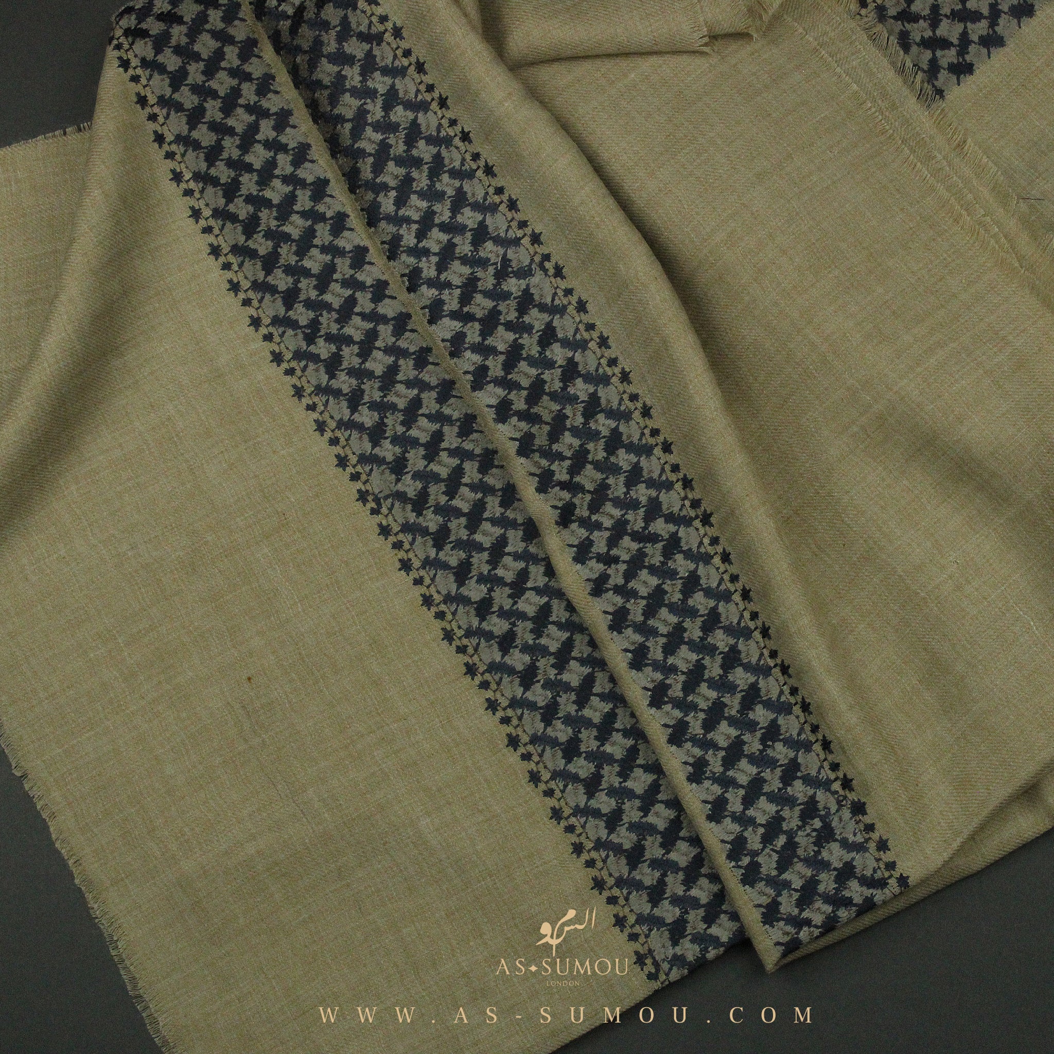 PREMIUM OLIVE KEFFIYEH INSPIRED SHEMAGH SCARF VW28