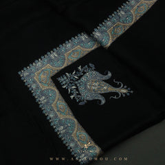 PREMIUM BLACK AUTHENTIC YEMENI SHEMAGH SCARF BL67